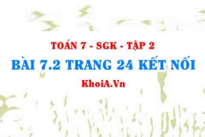 Bài 7.2 trang 24 Toán 7 Kết nối tri thức Tập 2